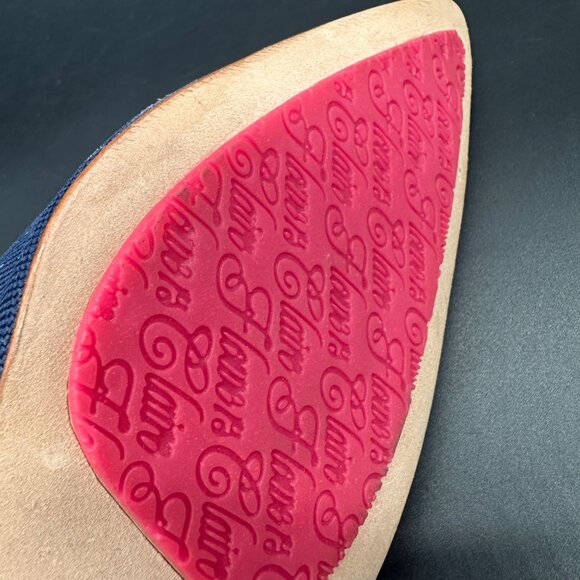 Claire Flowers Navy Blue Pointed Toe Heels Pumps Womens Size 7 Pointed Toe - Picture 9 of 14